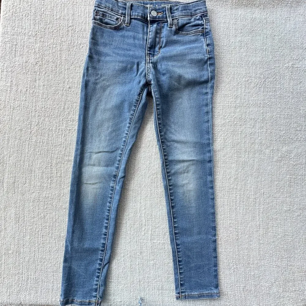 Old Navy Medium Wash Girl's Jeggings VGUC 8